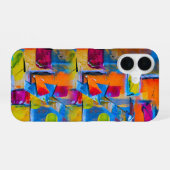 Coque iPhone 16 Graffiti coloré, (Verso Horizontal)