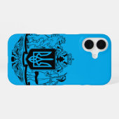 Coque iPhone 16 Grand blason de l'Ukraine (Verso Horizontal)