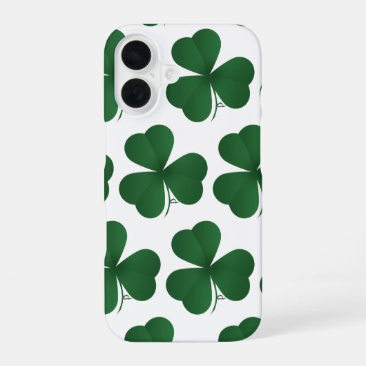 Coque iPhone 16 Grand Trèfle (Verso)