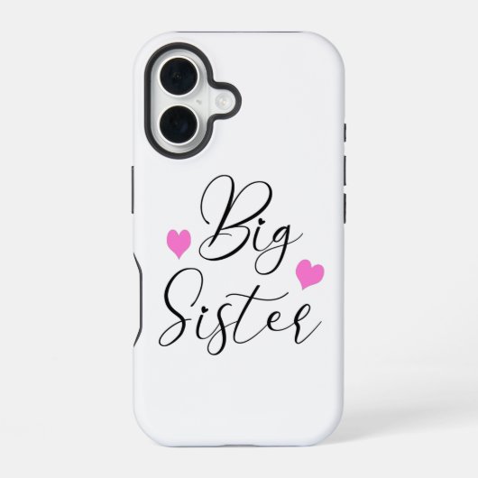 Coque iPhone 16 Grande Sœur Mignonne (Verso)