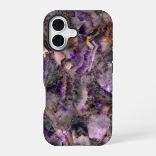 Coque iPhone 16 Granit violet classique pierre violette marbre vio