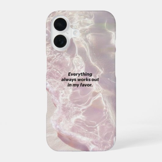 Coque iPhone 16 Graphique d'affirmation de manifestation (Verso)