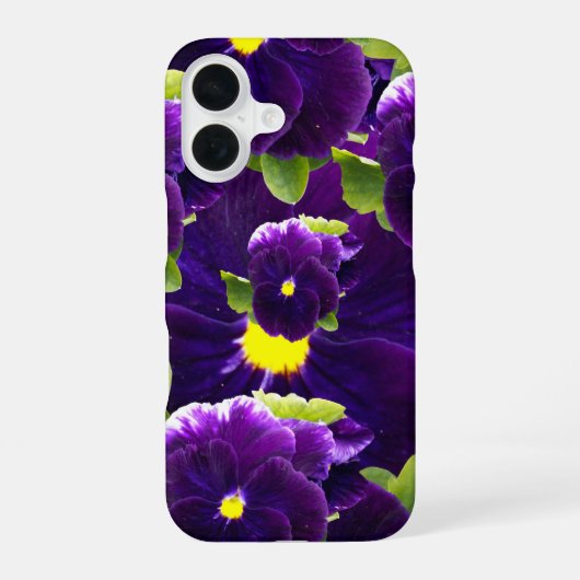Coque iPhone 16 Grappes de pensées Deep Purple : Majestueuse Beaut (Verso)