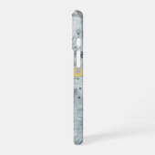 Coque iPhone 16 Gray Abstract Artistic Texture Design (Côté gauche)