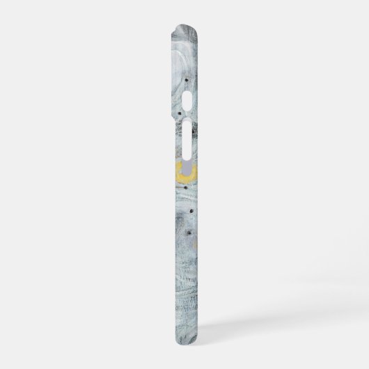 Coque iPhone 16 Gray Abstract Artistic Texture Design (Côté gauche)