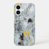 Coque iPhone 16 Gray Abstract Artistic Texture Design (Verso)