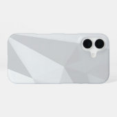 Coque iPhone 16 Gray Polygon Geometric Minimal (Verso Horizontal)