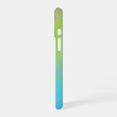 Coque iPhone 16 Green Blue Gradient Minimal (Côté gauche)