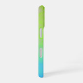 Coque iPhone 16 Green Blue Gradient Minimal (Côté droit)
