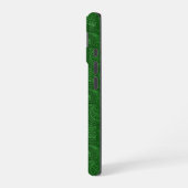 Coque iPhone 16 Green Paisley (Côté gauche)