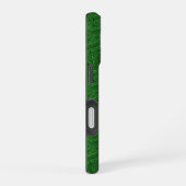 Coque iPhone 16 Green Paisley (Côté droit)