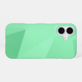 Coque iPhone 16 Green Polygon Geometric (Verso Horizontal)