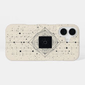 Coque iPhone 16 Grille du centre quantique (Verso Horizontal)