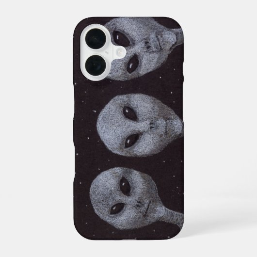 Coque iPhone 16 Gris Alien (Verso)