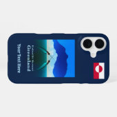 Coque iPhone 16 Groenland - Narval (Verso Horizontal)