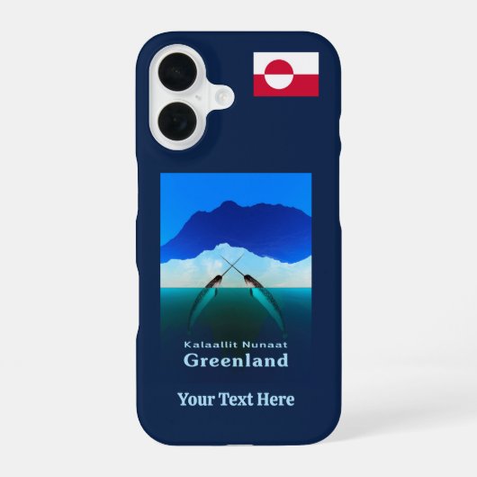 Coque iPhone 16 Groenland - Narval (Verso)