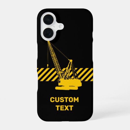 Coque iPhone 16 Grue de construction (Verso)