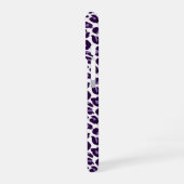 Coque iPhone 16 Guépard violet et noir (Côté gauche)