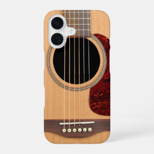 Coque iPhone 16 Guitare acoustique Dreadnought 6 cordes