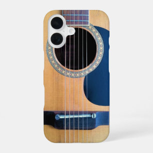 Coque iPhone 16 Guitare acoustique Dreadnought 6 cordes Design d'a