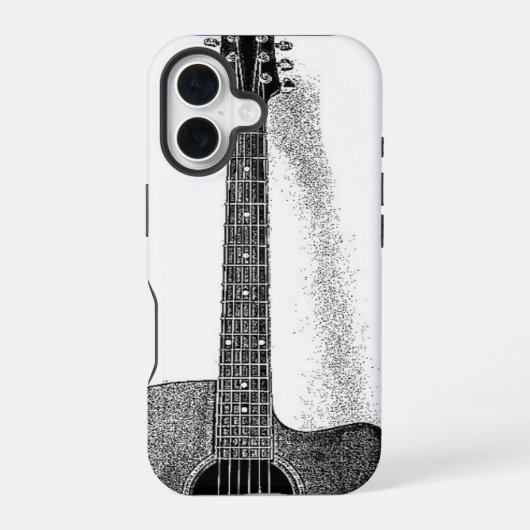 Coque iPhone 16 Guitare classique (Verso)