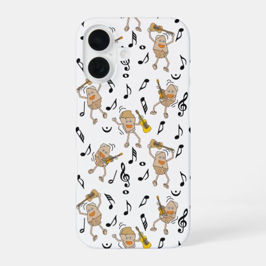 Coque iPhone 16 Guitare Rocks (Verso)