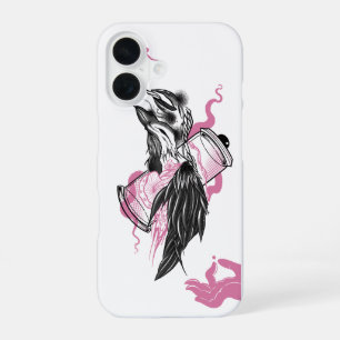 Coque iPhone 16 Halloween noir corbeau gothique Apple iPhone 16 Co