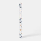 Coque iPhone 16 Halloween Pumpkins and Ghosts Pattern (Côté gauche)
