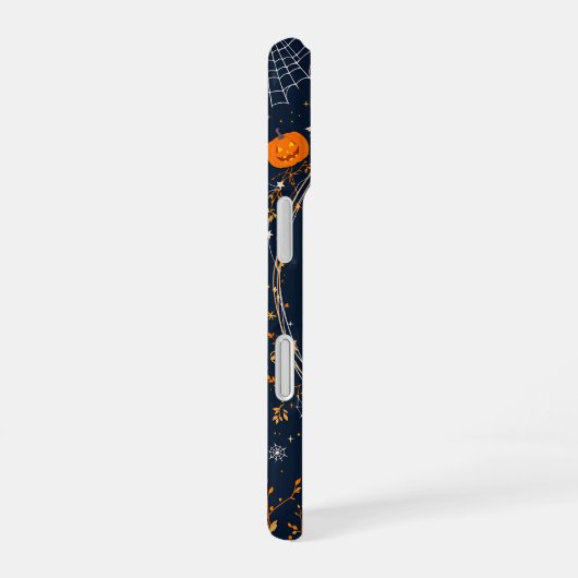 Coque iPhone 16 Halloween Trick or Treat Pumpkin Design (Côté droit)