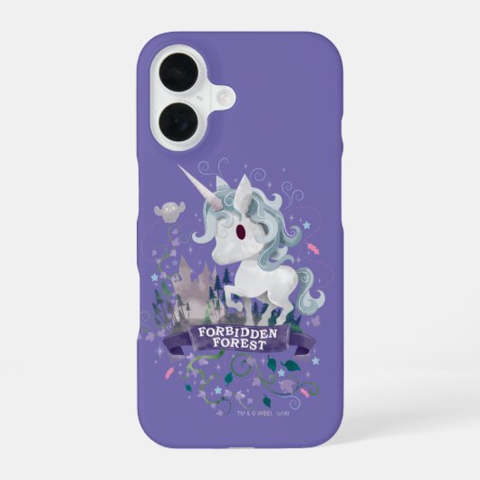 Coque iPhone 16 Harry Potter | Unicorne Graphique Forêt Interdite (Verso)
