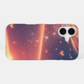 Coque iPhone 16 Heart Cosmic Aurora Fantasy Phone Case (Verso Horizontal)