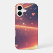 Coque iPhone 16 Heart Cosmic Aurora Fantasy Phone Case (Verso)