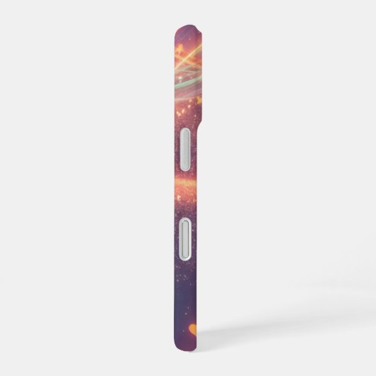 Coque iPhone 16 Heart Cosmic Aurora Fantasy Phone Case (Côté droit)