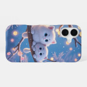Coque iPhone 16 Hiver Kawaii Chats Téléphone Case (Verso Horizontal)
