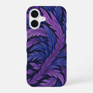 Coque iPhone 16 Hokusai Phoenix Purple Jpan Art