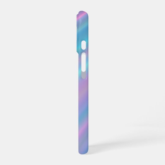 Coque iPhone 16 Holographic Iridescent Waves (Côté gauche)