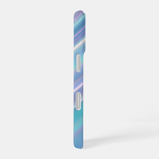 Coque iPhone 16 Holographic Iridescent Waves (Côté droit)