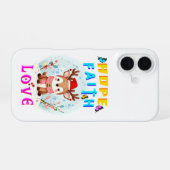 Coque iPhone 16 Hope Faith Love (Verso Horizontal)