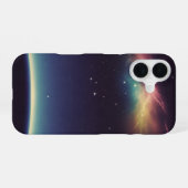 Coque iPhone 16 Horizon Cosmique Vintage (Verso Horizontal)