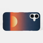 Coque iPhone 16 Horizon marin rétro (Verso Horizontal)