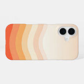 Coque iPhone 16 Horizon Pêche Vintage (Verso Horizontal)