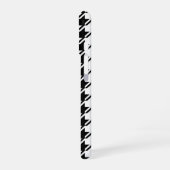 Coque iPhone 16 Houndstooth BW Rpt Motif (Côté gauche)