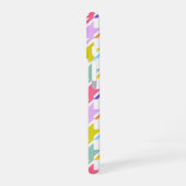 Coque iPhone 16 Houndstooth Multicolor+White Big Motif (Côté gauche)