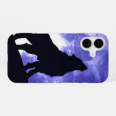 Coque iPhone 16 Howling Wolf & Fullmoon (Verso Horizontal)