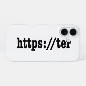 Coque iPhone 16 https://ter / code html (Verso Horizontal)