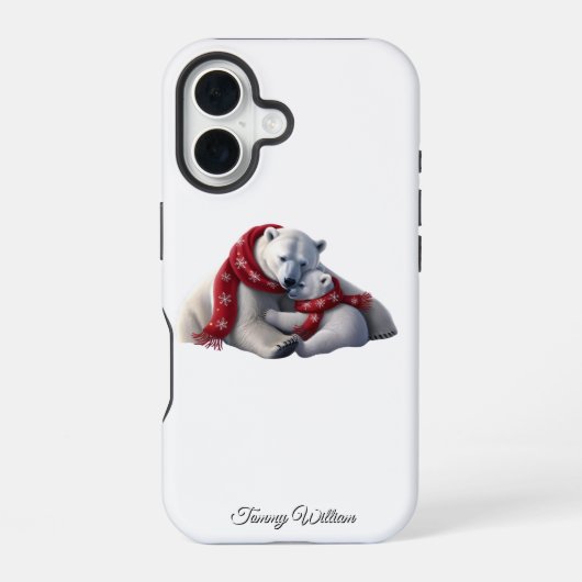 Coque iPhone 16 Humour drôle tendance moderne Joyeux Noël (Verso)