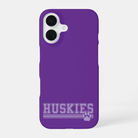 Coque iPhone 16 Huskies (Verso)