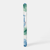 Coque iPhone 16 Hydrangea Blues Fleurs Aquarelle Botanique Florais (Côté gauche)