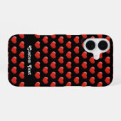 Coque iPhone 16 Icône de cœur 3D (Verso Horizontal)