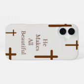 Coque iPhone 16 "Il fait tout beau" Coque iphone (Verso Horizontal)